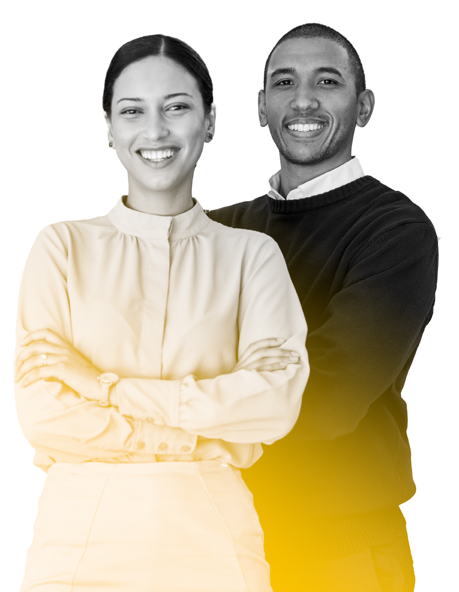 Careers - young male and female professionals
