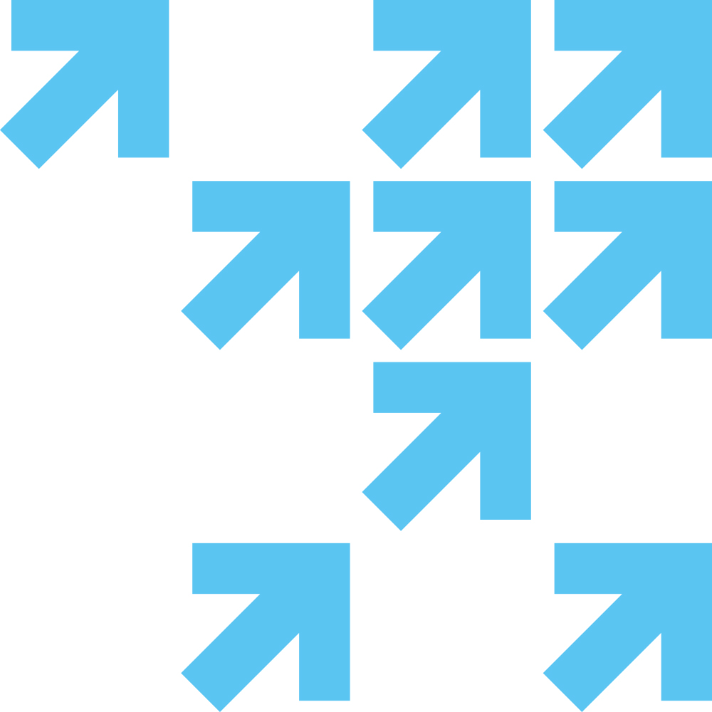 Careers light blue 4x4 arrow
